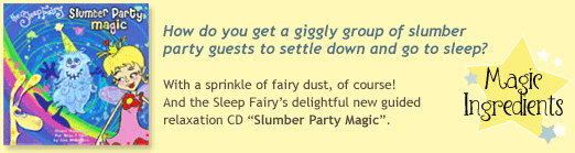 Slumber Party Magic pediatrician recommended sleep aid guided relaxation CD for kids